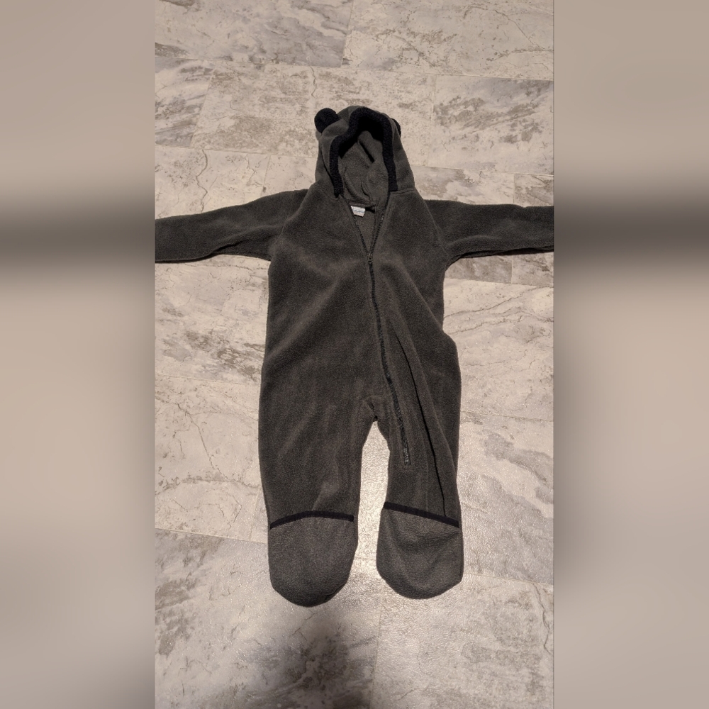 Columbia Charcoal Kids One Piece Footie